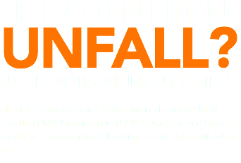 SIE HATTEN EINEN UNFALL? UND BENÖTIGEN EIN GUTACHTEN Als KFZ-Sachverständige helfen wir nach einem Unfall, erstellen PKW, Motorrad und LKW-Gutachten und bieten sämtliche Gutachterdienstleistungen zum Thema Mobilität an.